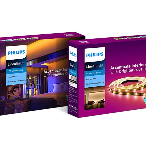 PHILIPS LINEA BRIGHT 28 WATT LED STRIP LIGHT 72 LED PER METER WITH DRIVER WARM WHITE YELLOW 3000K PH1252