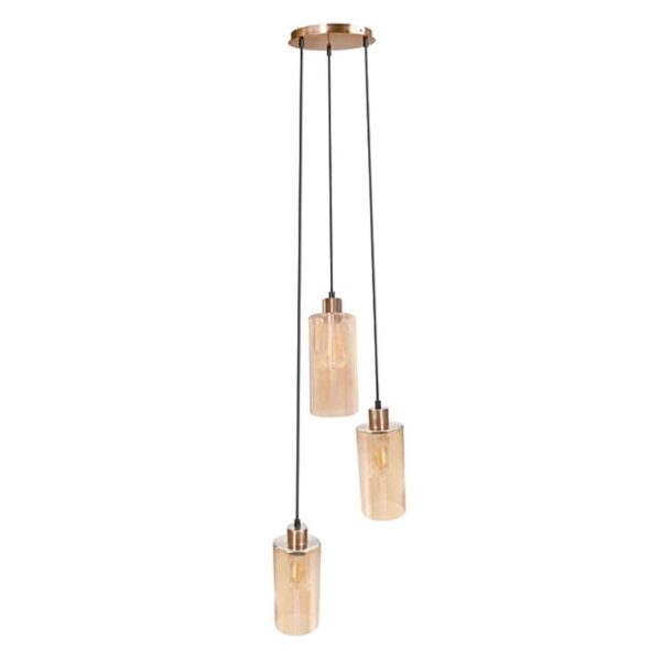 PHILIPS 31432 MUZIRIS 3 HEAD GOLD CYLINDERICAL PENDANT PH1312