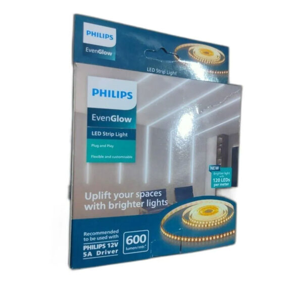 PHILIPS EVEN GLOW 8 MM LED STRIP 120 LED 6.6 WATT PER METER 5 METER WITHOUT DRIVER NEUTRAL WHITE PH1516