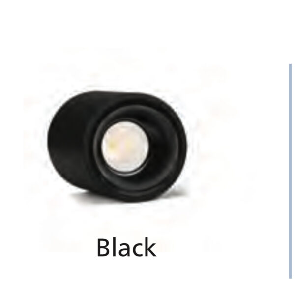 PHILIPS DECO SURFACE COB 12 WATT BLACK BODY BLACK REFLECTOR 3K YELLOW LIGHT PH1595