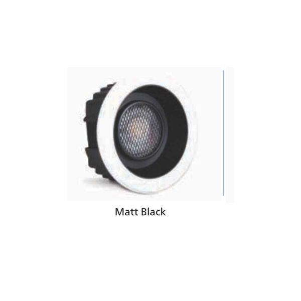 PHILIPS IP44 COB DOWN LIGHT WHITE BODY MATT BLACK REFLECTOR 7 WATT 3K YELLOW LIGHT PH1614