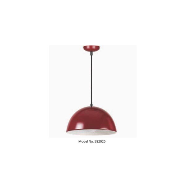 PHILIPS 582020 HEMIS DOUBLE LAYERED PENDANT CRIMSON BROWN AND WHITE PH1710