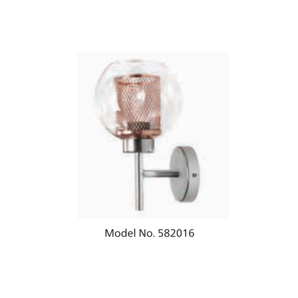 PHILIPS MOTIF 582016 BOROSIL GLASS WALL LIGHT PH1719