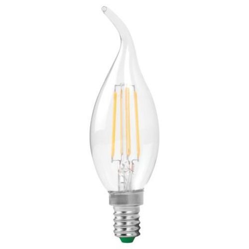 RENESOLA 5 WATT LED FILAMENT CANDLE BULB WITH TAIL  BULB E14 WARM WHITE YELLOW LIGHT 2700K  RN1010