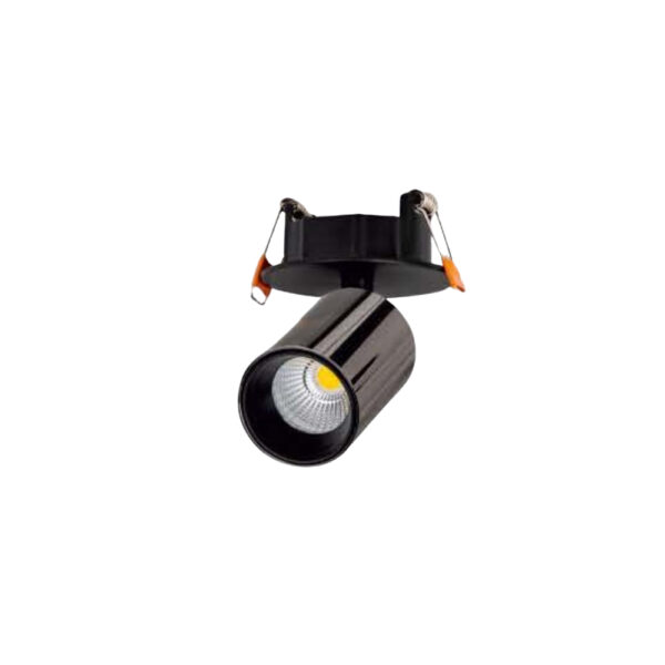 LEARC aluminium gun black all angle adjustable 12 watt round LED down light with Bridgelux COB and high quality driver SE2312