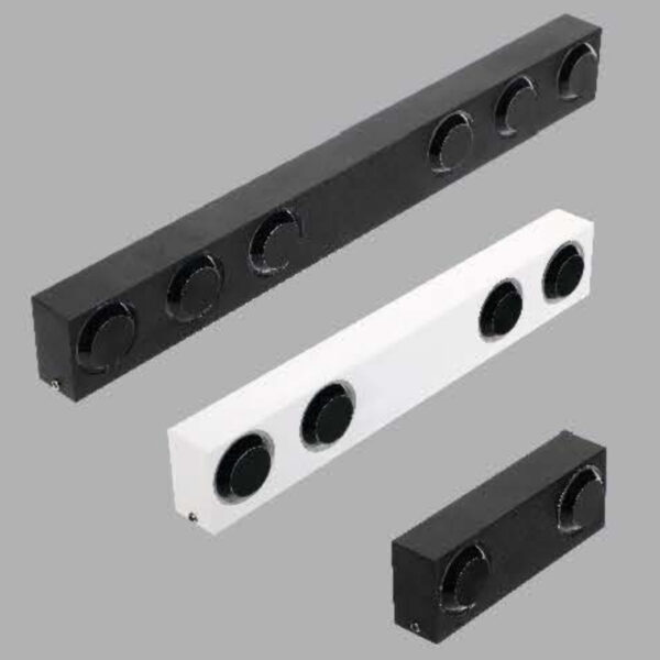 SUPERSCAPE 8 lens 8x1 watt white finish exterior wall light LED with narrow beam for design patern SE2352