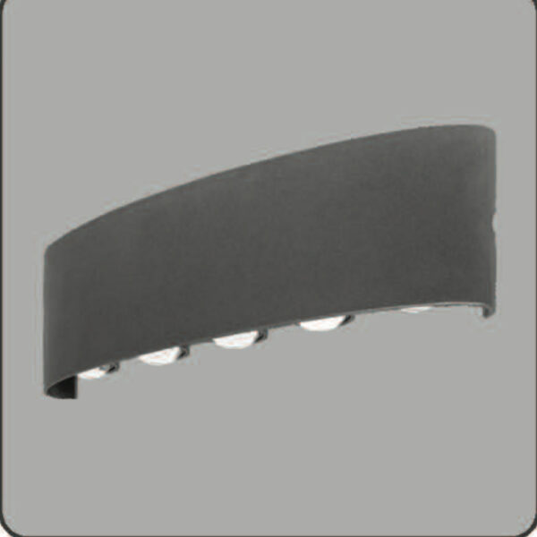 SUPERSCAPE Exterior Wall Light LED grey finish up down 10x1 watt with top branded LED and high quality LED driver 3K SE2363