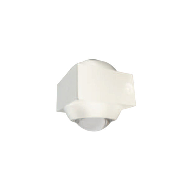 SUPERSCAPE Exterior 2X1 watt 2 way exterior wall light LED white finish with top branded LED and driver 3K SE2373