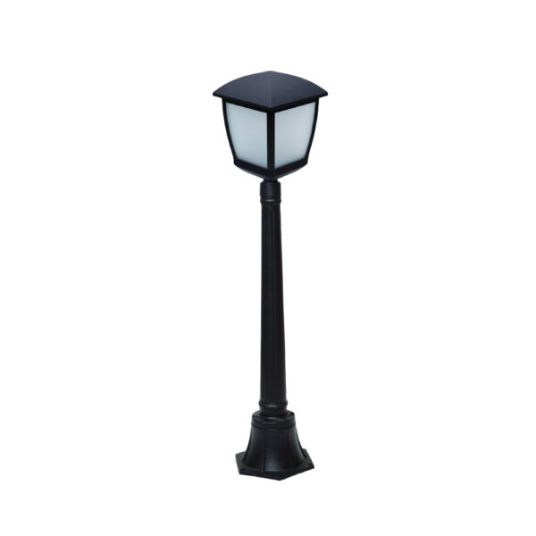 SUPERSCAPE aluminium die cast 41 inch E27 garden bollard black SK5312