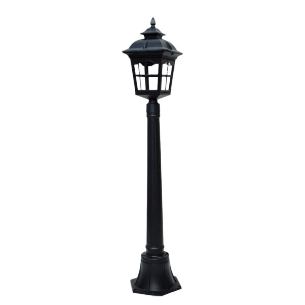 SUPERSCAPE aluminium die cast 45 inch E27 garden bollard black SK5313