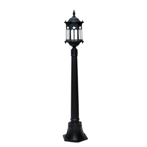 SUPERSCAPE aluminium die cast 43 inch E27 garden bollard black SK5314