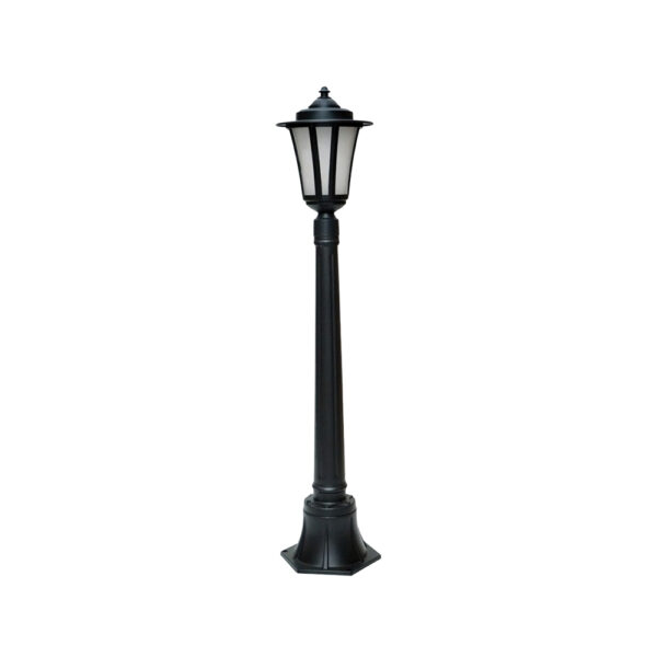 SUPERSCAPE aluminium die cast 42 inch E27 garden bollard black SK5316