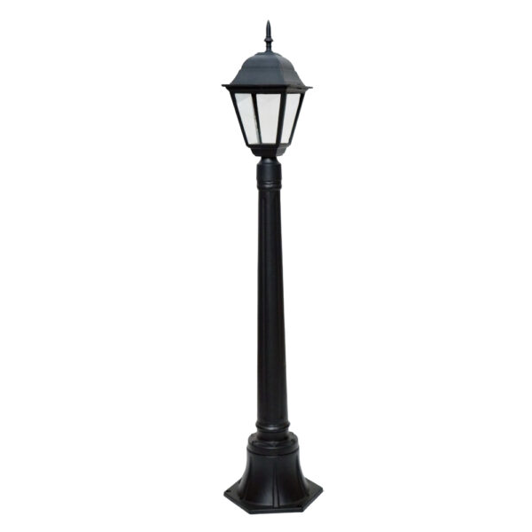 SUPERSCAPE aluminium die cast 44 inch E27 garden bollard black SK5319