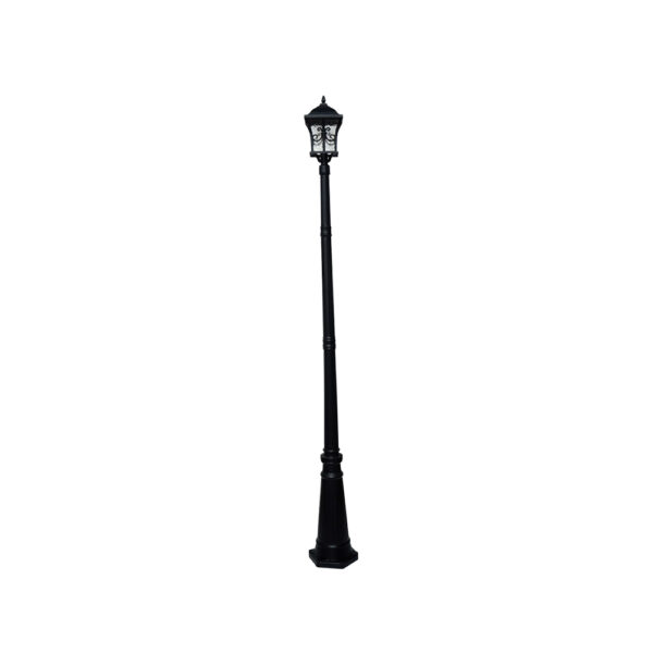 SUPERSCAPE aluminium die cast 8 feet E27 garden Pole light black SK5335