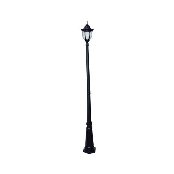 SUPERSCAPE aluminium die cast 8 feet E27 garden Pole light black SK5336