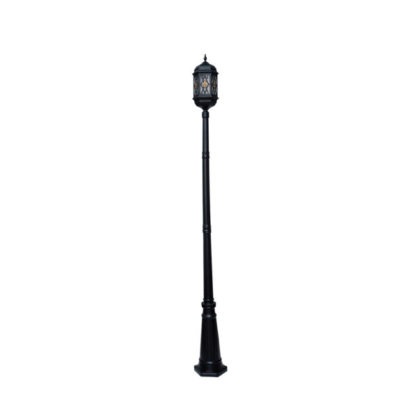 SUPERSCAPE aluminium die cast 8 feet E27 garden Pole light black SK5337