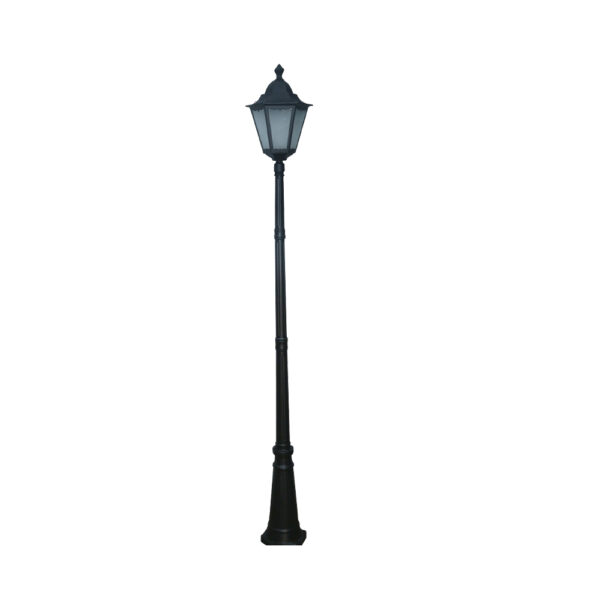 SUPERSCAPE aluminium die cast 8 feet E27 garden Pole light black SK5341