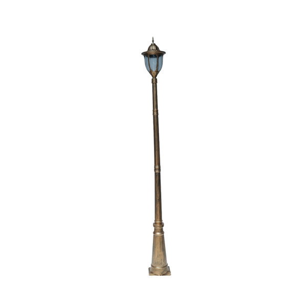 SUPERSCAPE aluminium die cast 8 feet E27 garden Pole light black gold SK5348