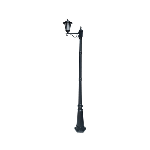 SUPERSCAPE aluminium die cast 7 feet E27 garden Pole light black SK5358