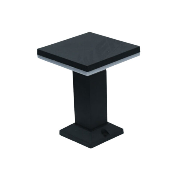 SUPERSCAPE aluminium die cast square 7 watt LED gate light black 3K SK5460