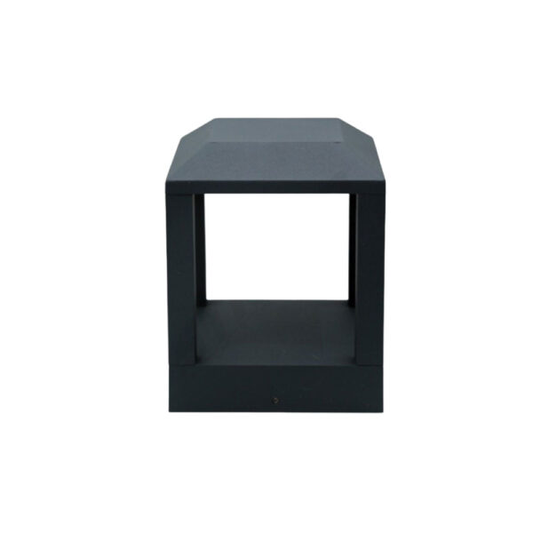 SUPERSCAPE aluminium die cast square 7 watt LED gate light black 3K SK5462