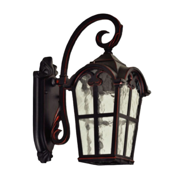 SUPERSCAPE aluminium die cast black red finish exterior Wall Light traditional E27 SK5575