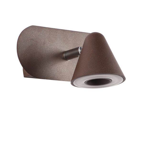 LEARC Led Lighting aluminium die cast powder coated coffee brown finish spot light with 7 watt adjustible spot SL101
