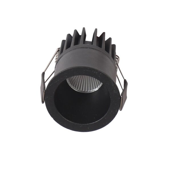 LEARC aluminium black 7 watt Dimmable and Tunable LED down light with Bridgelux COB and high quality LED Driver TR1715-DT