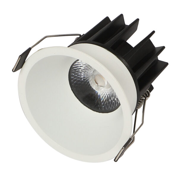 LEARC aluminium die cast powder coated white finish 12 watt anti glare LED down light with Bridgelux COB and philips LED driver TR1727