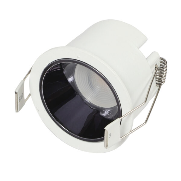LEARC aluminium white finish black nickel reflector 7 watt deep LED down light with Bridgelux COB and philips LED driver TR1728