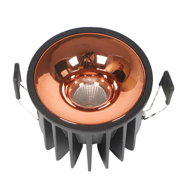 LEARC aluminium black rose gold 18W black rose gold Dimmable and Tunable LED down light with Bridgelux COB and high quality LED Driver TR1775-DT