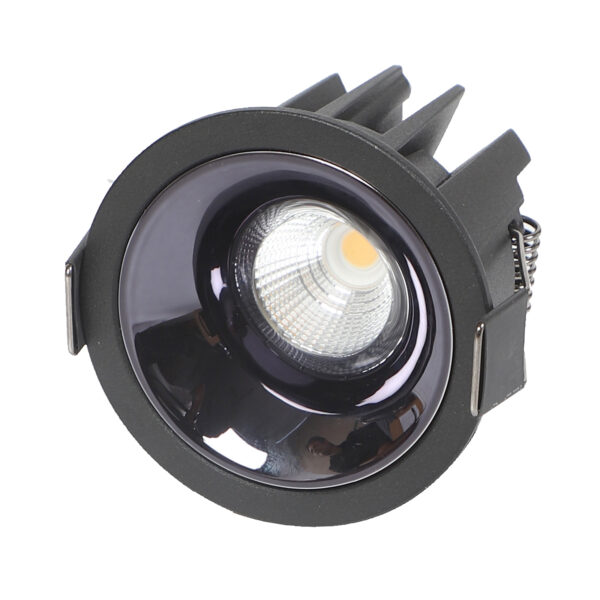 LEARC aluminium black 7W Dimmable and Tunable LED down light with Bridgelux COB and high quality LED Driver TR1779-DT