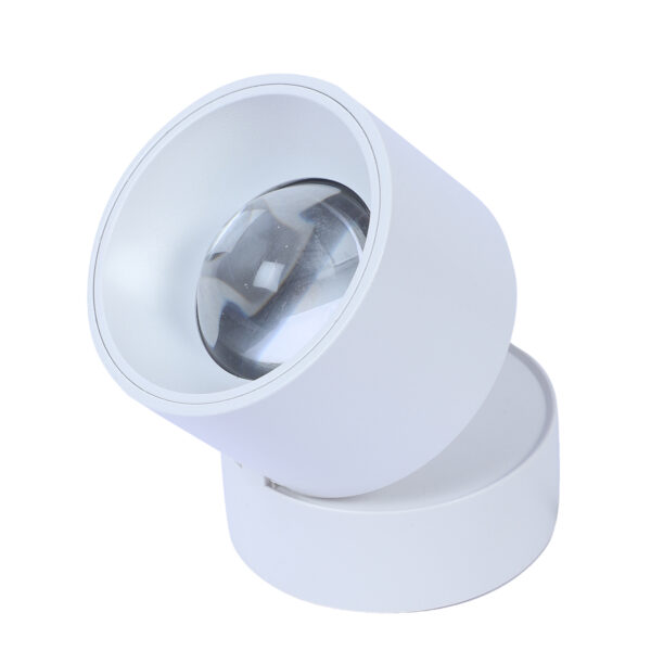 LEARC aluminium white 12 watt colour changing 3 in 1 CREE LED adjustable angular LED surface light with lens TR1855-3C
