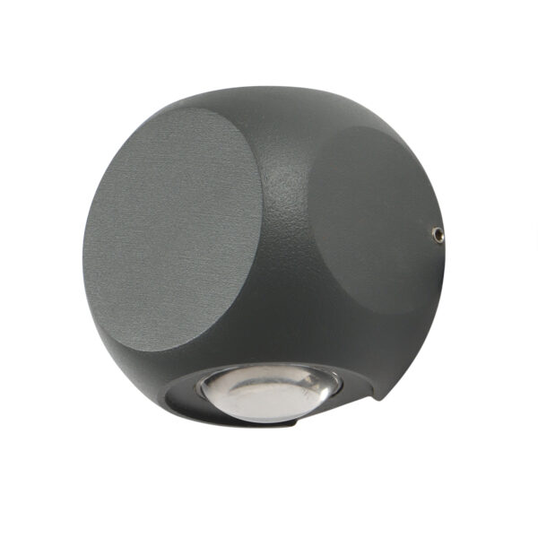SUPERSCAPE Exterior 3 watt Wall Light LED grey one way up or  down with with top branded LED  and high quality LED driver warm white WL2321