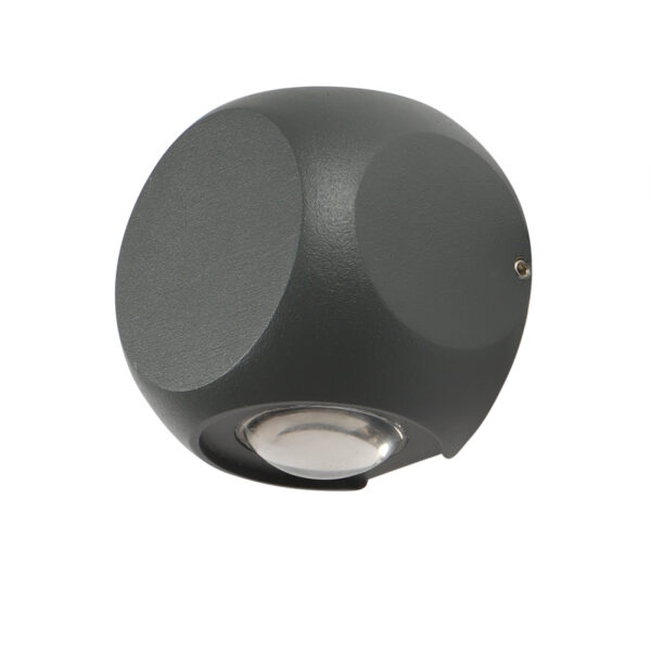 SUPERSCAPE Exterior Wall Light LED grey finish up down 6 watt (2*3) with top branded LED  and high quality LED driver 3K WL2322