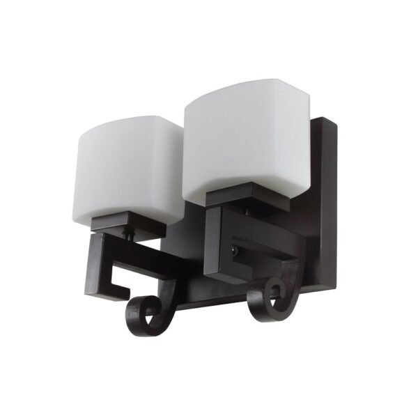 LEARC Designer Lighting Contemporary Glass Metal Wood Wall Light WL2378