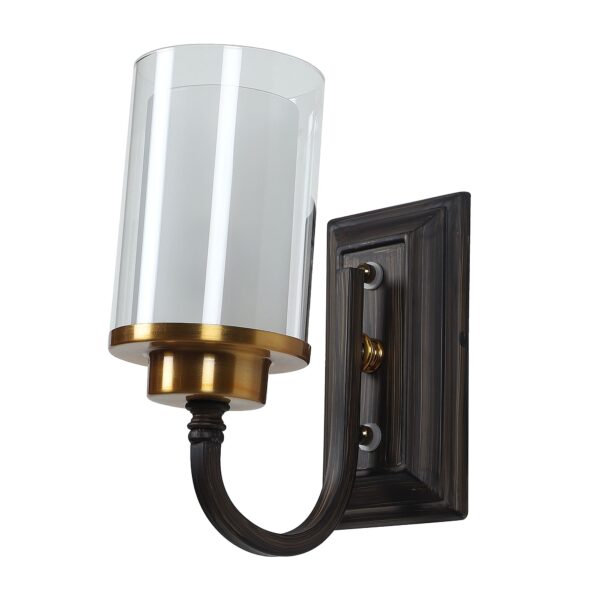 LEARC Designer Lighting Wrought Iron Rustic Finish Wall Light WL2405