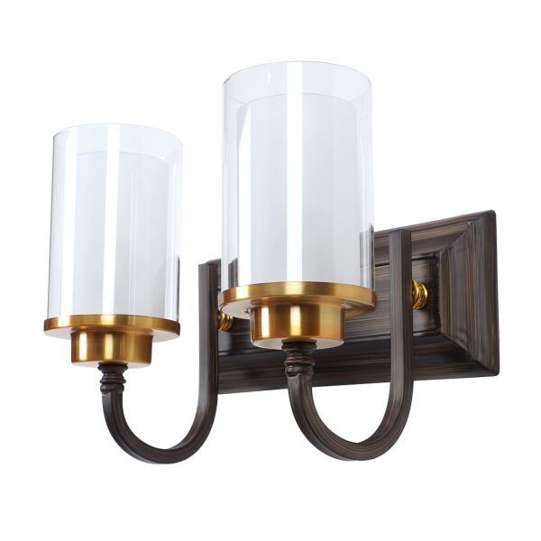 LEARC Designer Lighting Wrought Iron Rustic Finish Wall Light WL2406