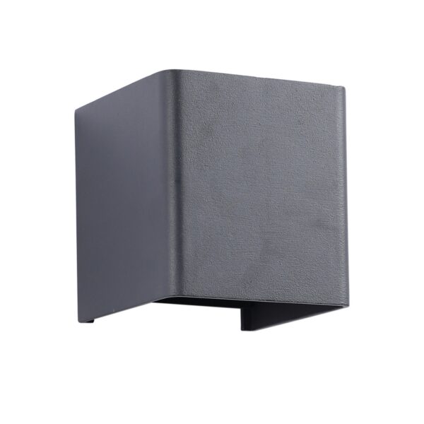SUPERSCAPE square adjustible beam exterior Wall Light LED grey finish up down 6 watt (2*3) with Edison LED  and Philips LED driver 3K Wl2479