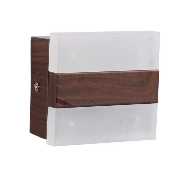 LEARC LED Lighting aluminium die cast premium wood finish 10 watt LED wall Light with yellow light  WL2490