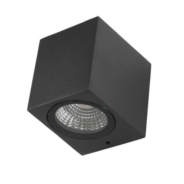 SUPERSCAPE Exterior 5 watt square wall light LED grey one way up or  down with with top branded LED  and driver warm white WL2501