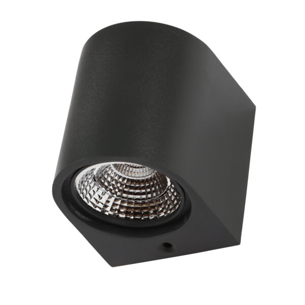 SUPERSCAPE Exterior 5 watt round wall light LED grey one way up or  down with with top branded LED  and driver warm white WL2503