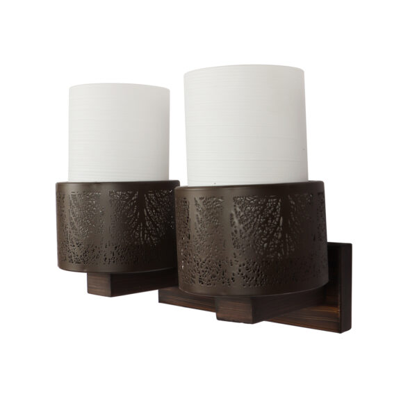 LEARC Designer Lighting Contemporary Glass Metal Wood Wall Light WL2610