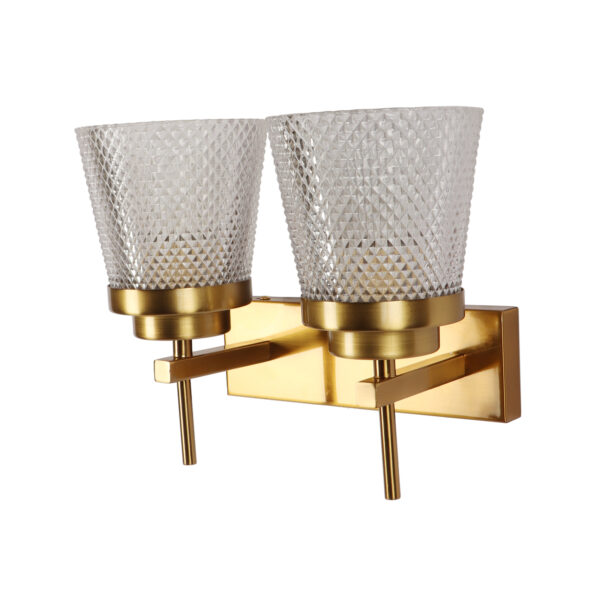 LEARC  Antique Brass Finish Wall Light WL2630