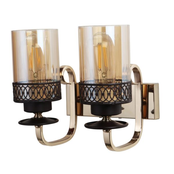 LEARC Designer Lighting Wrought Iron Rustic Finish Wall Light WL2708