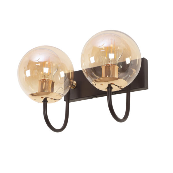 LEARC Designer Lighting Wrought Iron Rustic Finish Wall Light WL2898