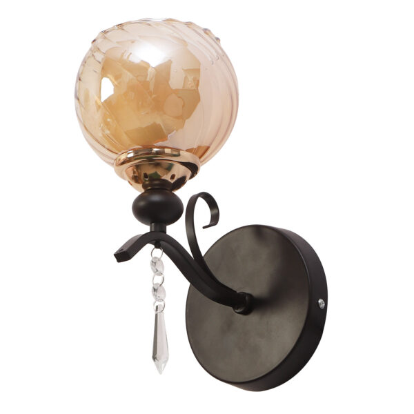 LEARC Designer Lighting Wrought Iron Rustic Finish Wall Light WL3057