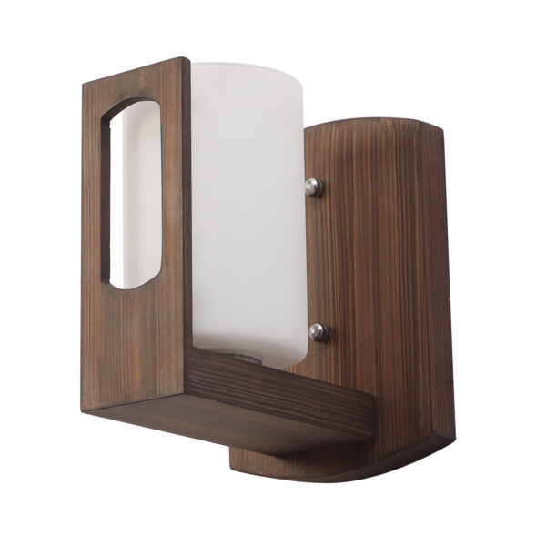 LEARC Designer Lighting Contemporary Glass Metal Wood Wall Light WL3085