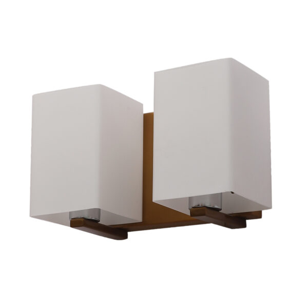 LEARC gold bronze finish modern wall light double WL3145