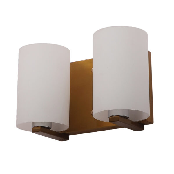 LEARC gold bronze finish modern wall light double WL3152